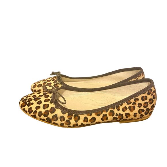 Patricia Green Ballerina Flats Sz EU 39 Made In Italy Animal Leather Mob Wife - Picture 2 of 9